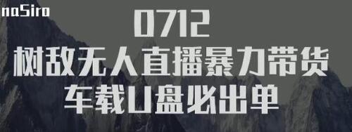 树敌‮习研‬社抖音无人直播暴力带货车载U盘必出单，单号单日产出300纯利润-MG轻创项目网