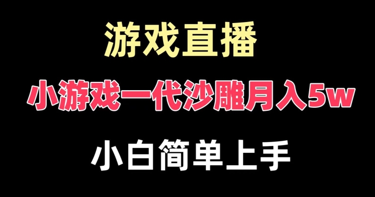 玩小游戏一代沙雕月入5w，爆裂变现，快速拿结果，高级保姆式教学【揭秘】-MG轻创项目网