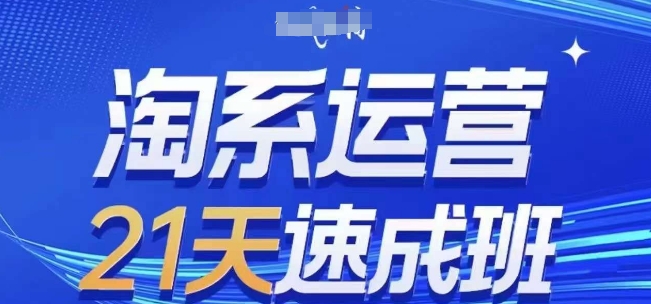 淘系运营21天速成班(更新24年9月)，0基础轻松搞定淘系运营，不做假把式-MG轻创项目网